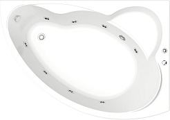 Bas Акриловая ванна Лагуна 170x110 R с гидромассажем – фотография-1